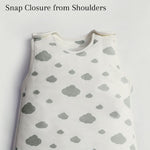 Grey Clouds Baby Sleeping Bag