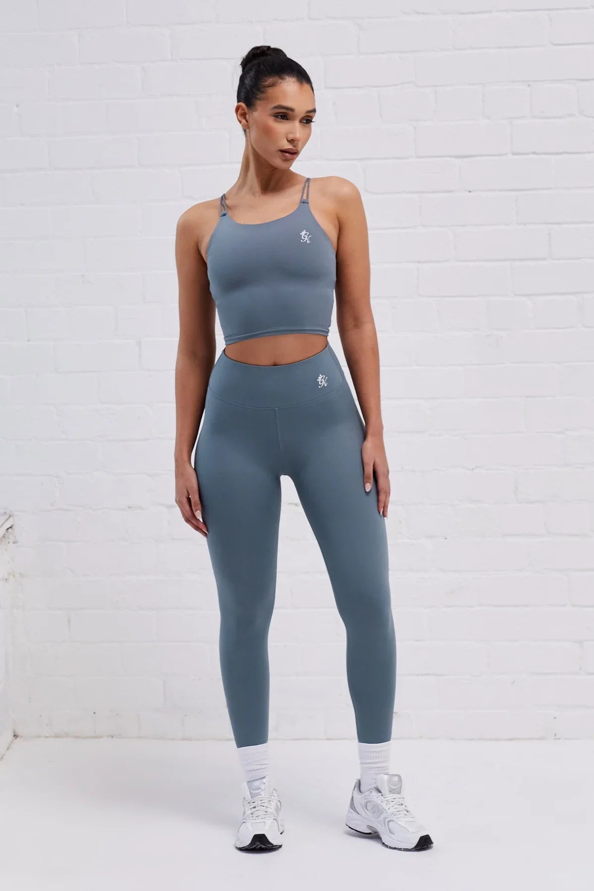 Gym King 365 Longline Tank Sports Bra - Petrol Blue