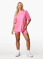 Gym King Malibu Oversized BF Tee - Paradise Pink