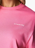 Gym King Malibu Oversized BF Tee - Paradise Pink