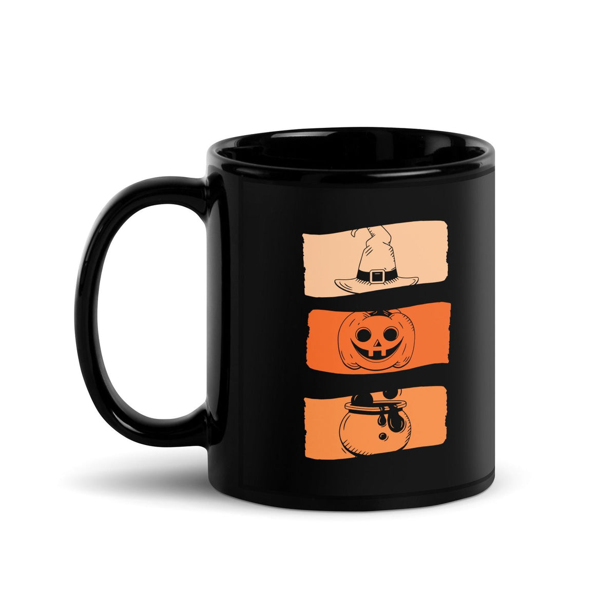 Halloween Black Glossy Coffee Mug 11oz