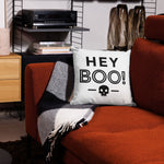 Halloween Premium Cushion Cover - Hey Boo! 18″×18″