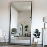 Hanaka- Full Length Black Oak Rectangle Mirror - 200cm x 100cm