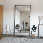 Hanaka- Full Length Black Oak Rectangle Mirror - 200cm x 100cm