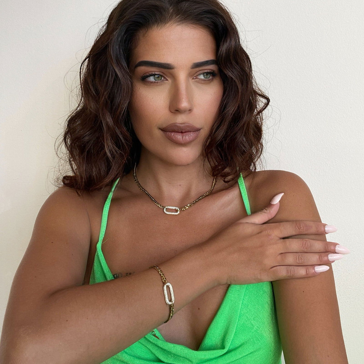 Harlow Luxe 18k Gold Plated Statement Necklace