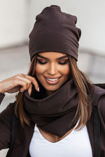 Hat & Snood Set | 6 Colours | IVON Brown