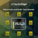 Herbalign Pure Organic Shilajit Resin 30g – High Potency Fulvic Acid UK Lab Tested