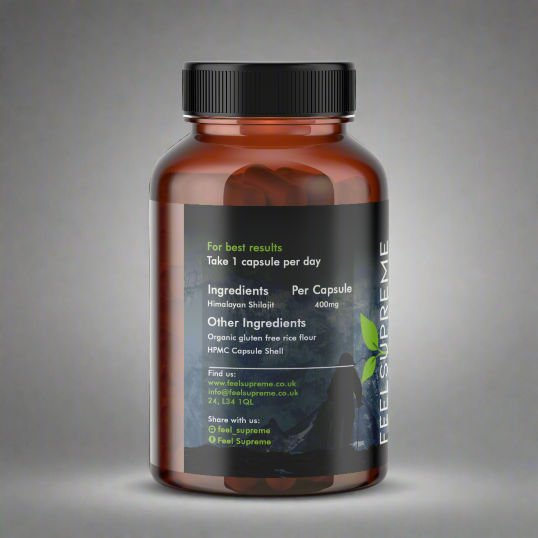 Himalayan Shilajit Capsules 60 Servings