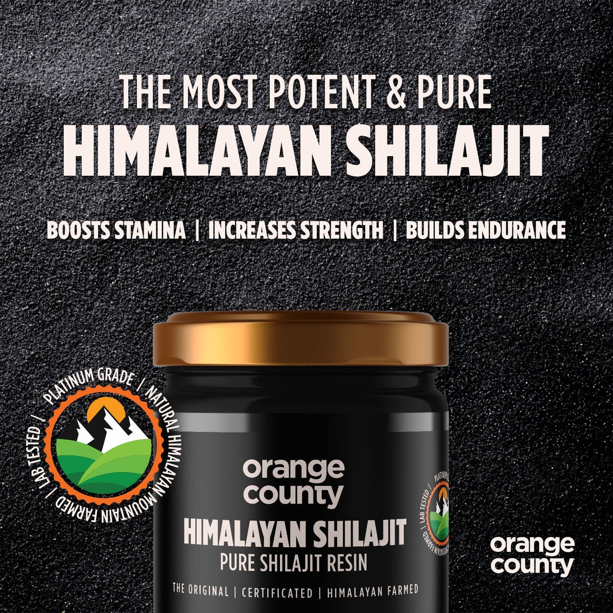 Orange County Himalayan Shilajit Resin 50g | Natural Energy Booster