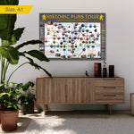 Historic London Pub Scratch off Map | A1 Size