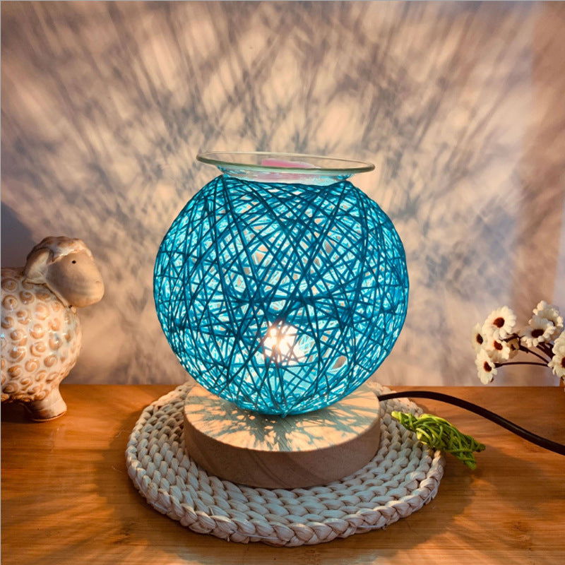 Electric Wax Warmer Burner - Fragrance Oil Heater & Nightlight Blue UK