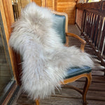 Icelandic Longhair Sheepskin Throw Dove Grey | Sheep Skin Rug