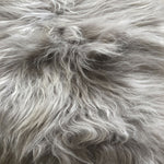 Icelandic Longhair Sheepskin Throw Dove Grey | Sheep Skin Rug