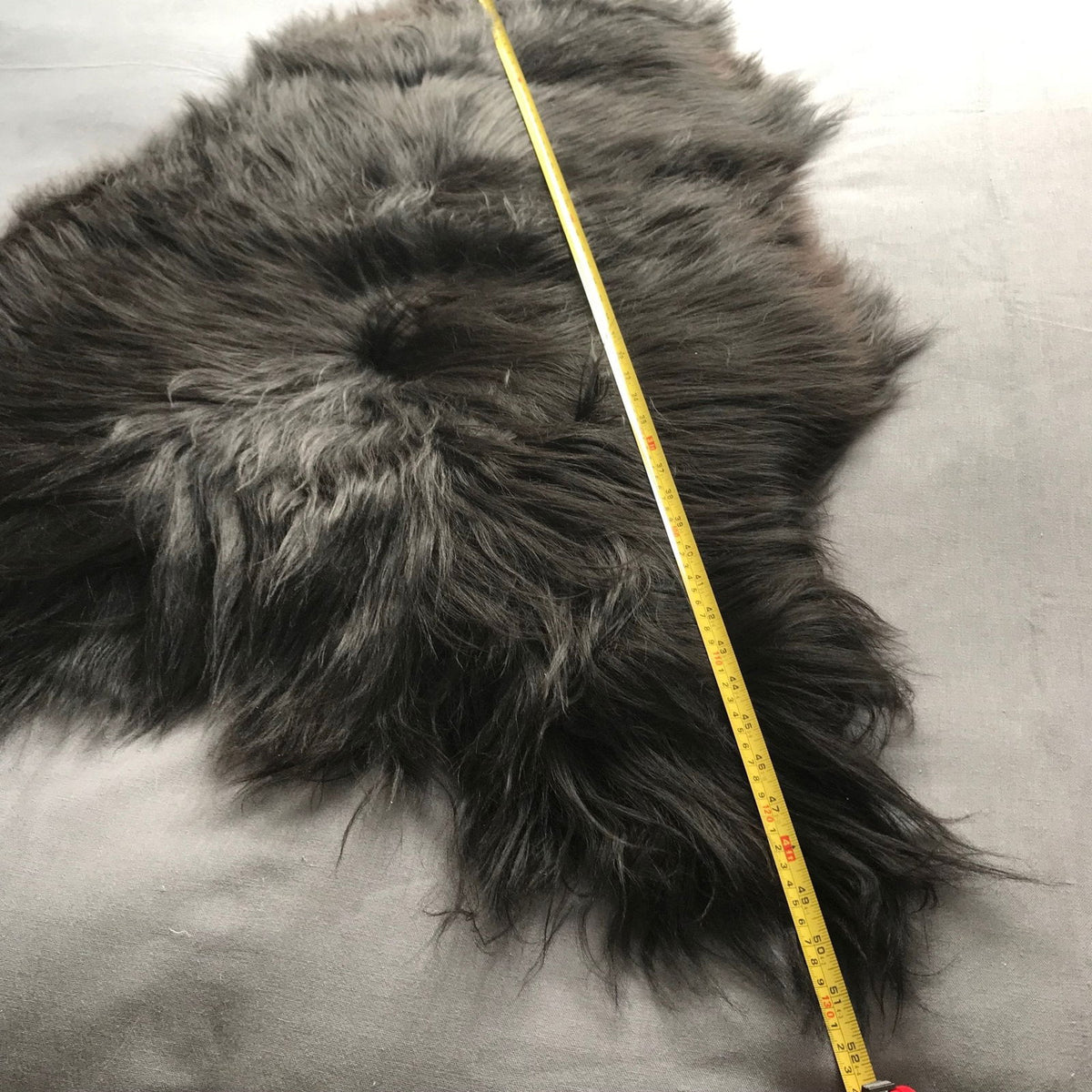 Icelandic Natural Black Eco Sheepskin Rug 100% Undyed