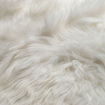 Icelandic Sheepskin Long Fur Rug 100% Natural White Rug | Double Side by Side