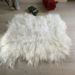 Icelandic Sheepskin Long Fur Rug 100% Natural White Sheep Skin Throw ALL SIZES available Double, Triple, Quad, Penta, Sexto, Octo Double Side by Side