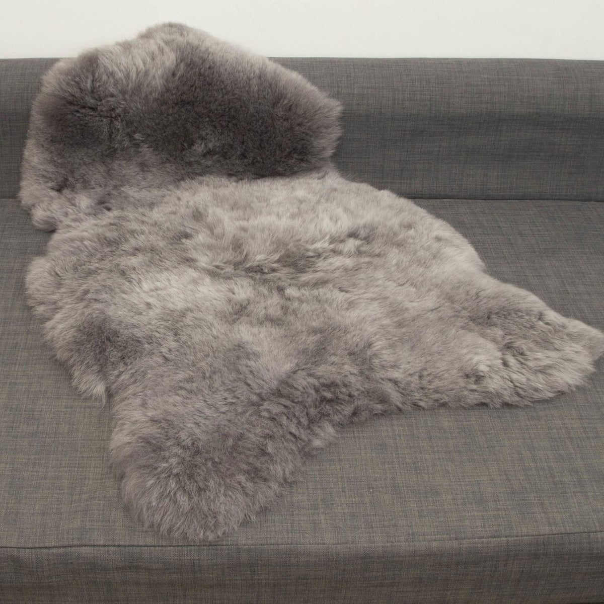 Icelandic Sheepskin Rug Cool Grey Shorn 50mm