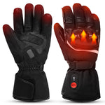 IcePro3 Heated Motorcycle Gloves Shockproof CE, FCC, PSE Certified Black