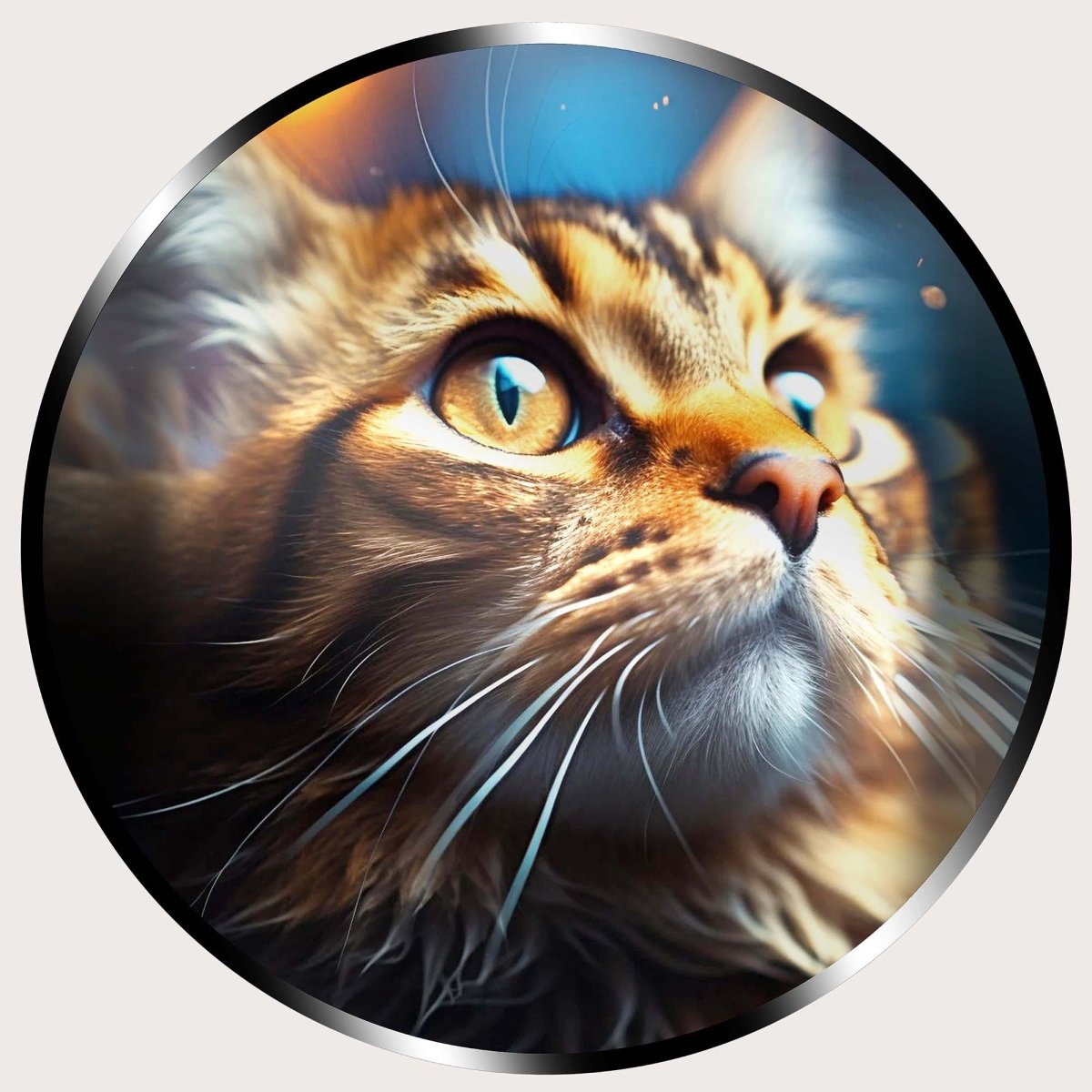 Illuminated Wall Art - Cat face