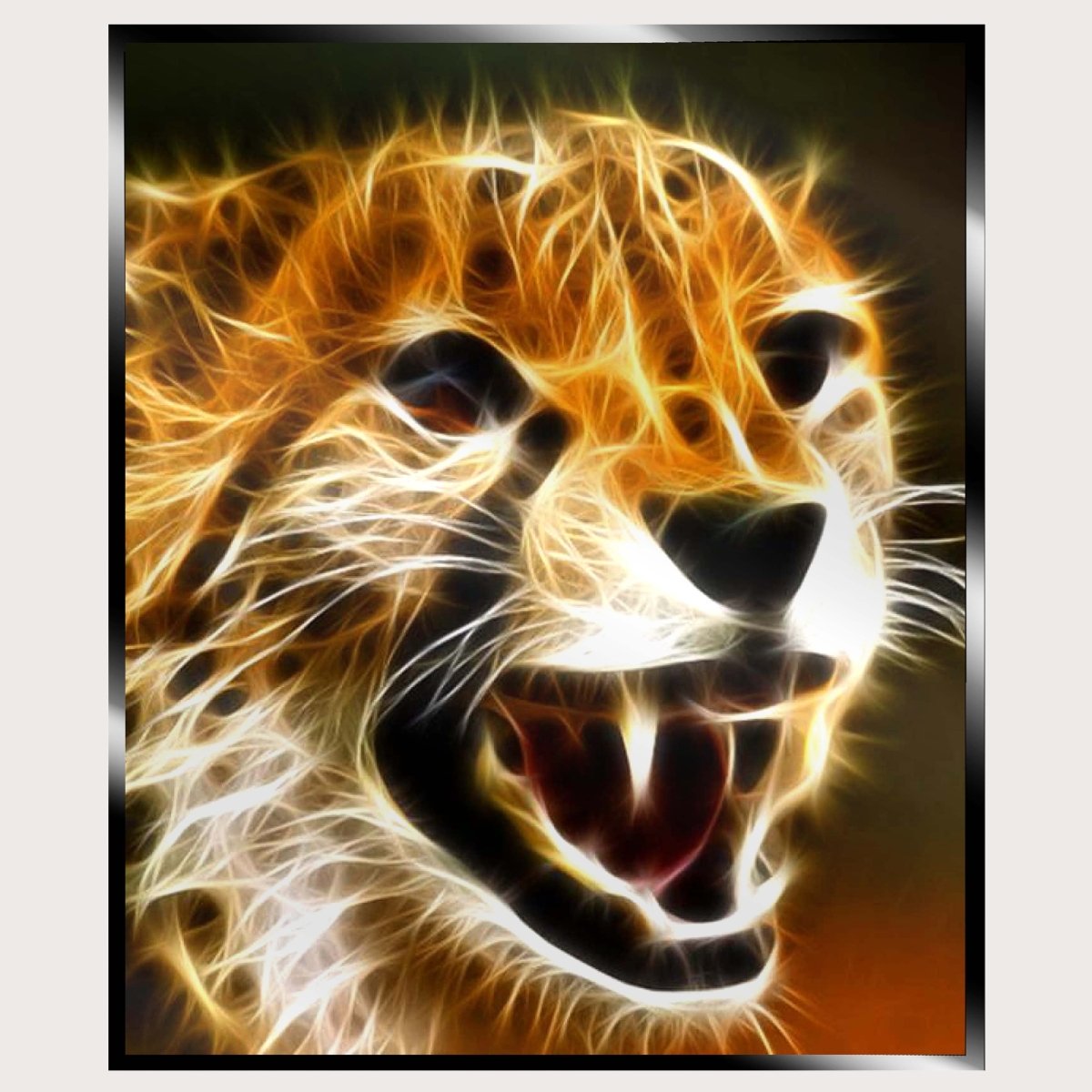 Illuminated Wall Art - Cheetah 2