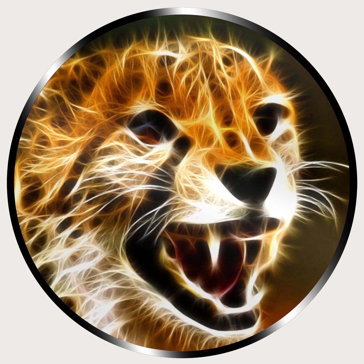 Illuminated Wall Art - Cheetah 2