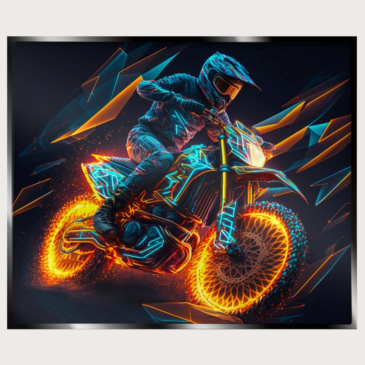 Illuminated Wall Art - Extreme Motorcycle