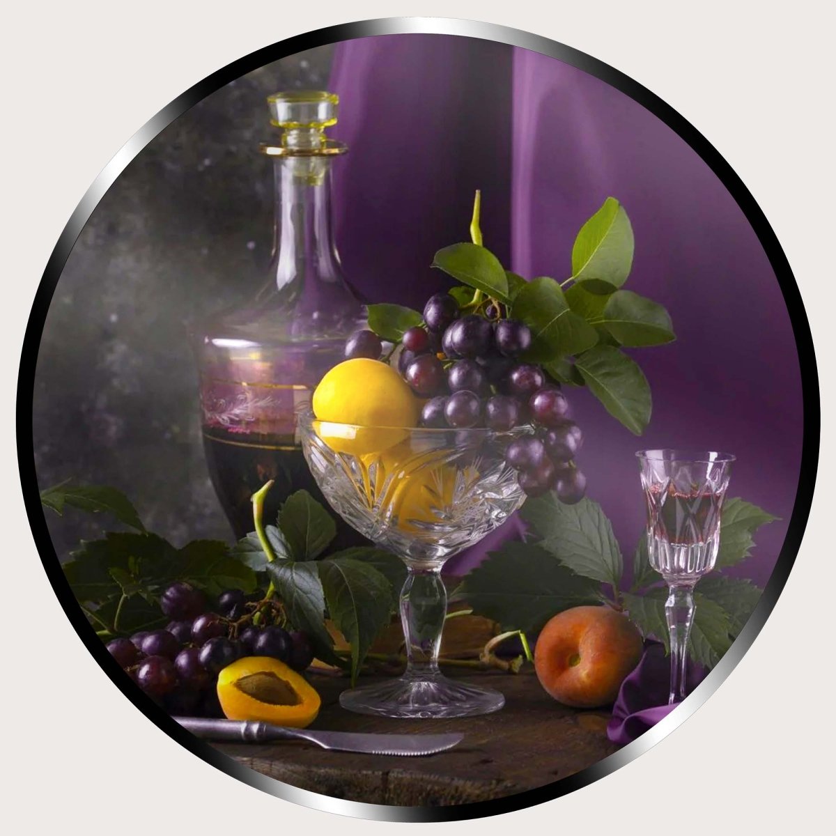 Illuminated Wall Art - Grapes and Wine