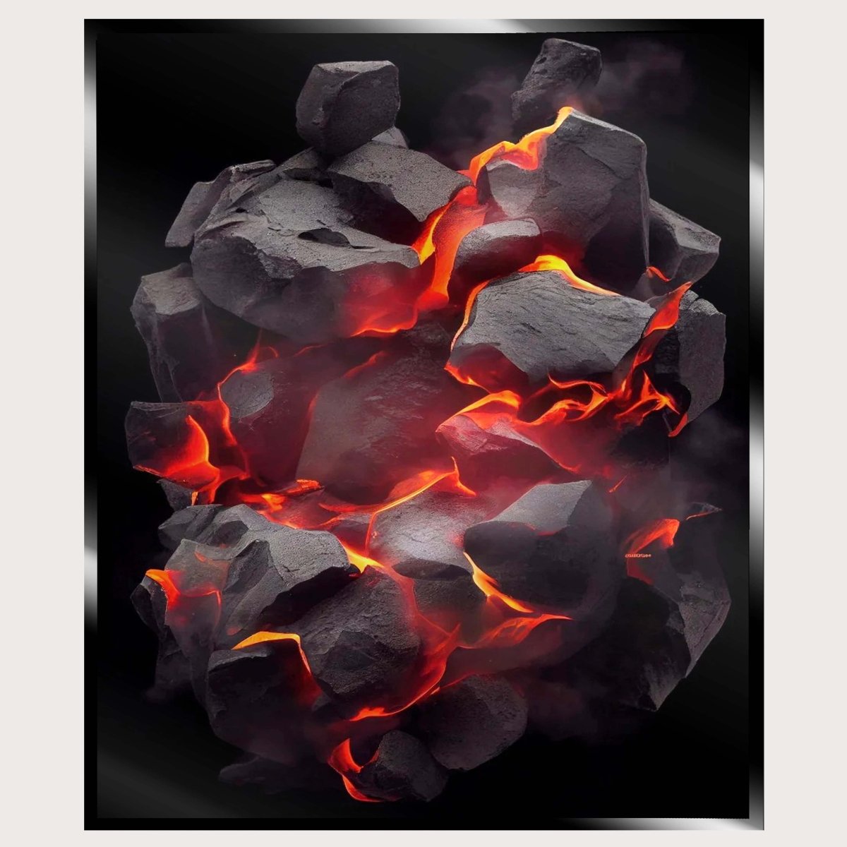 Illuminated Wall Art - Hot Burning Coals