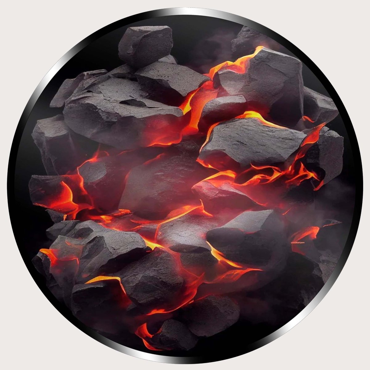 Illuminated Wall Art - Hot Burning Coals