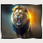 Illuminated Wall Art - Lion 2