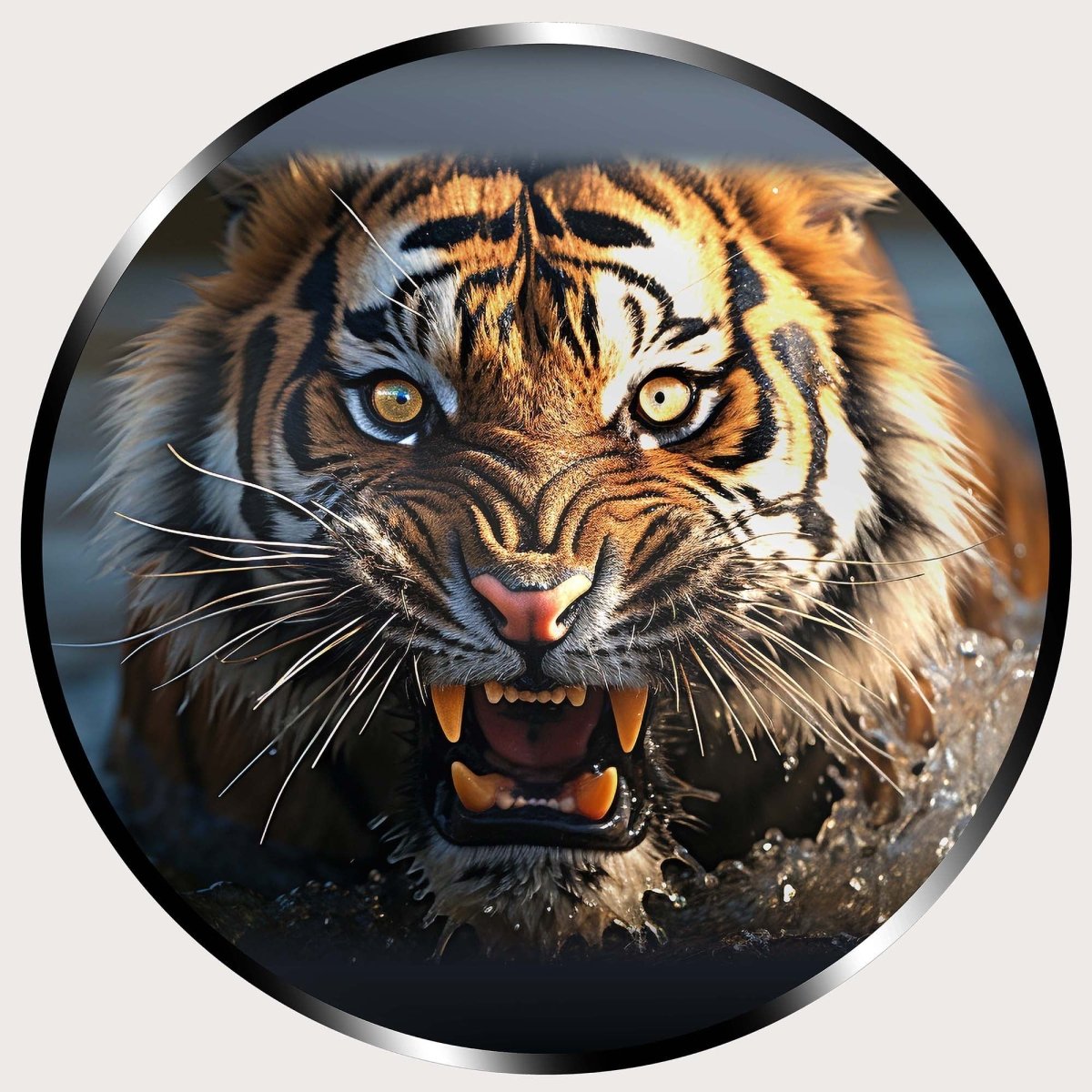 Illuminated Wall Art - Magestic Tiger