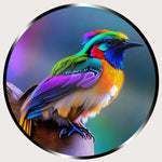 Illuminated Wall Art - Multicoloured Bird