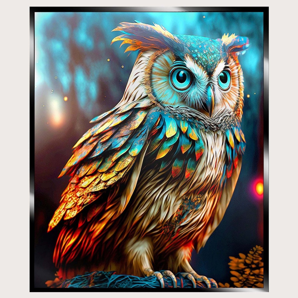 Illuminated Wall Art - Owl 2