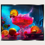 Illuminated Wall Art - Pink Cocktail