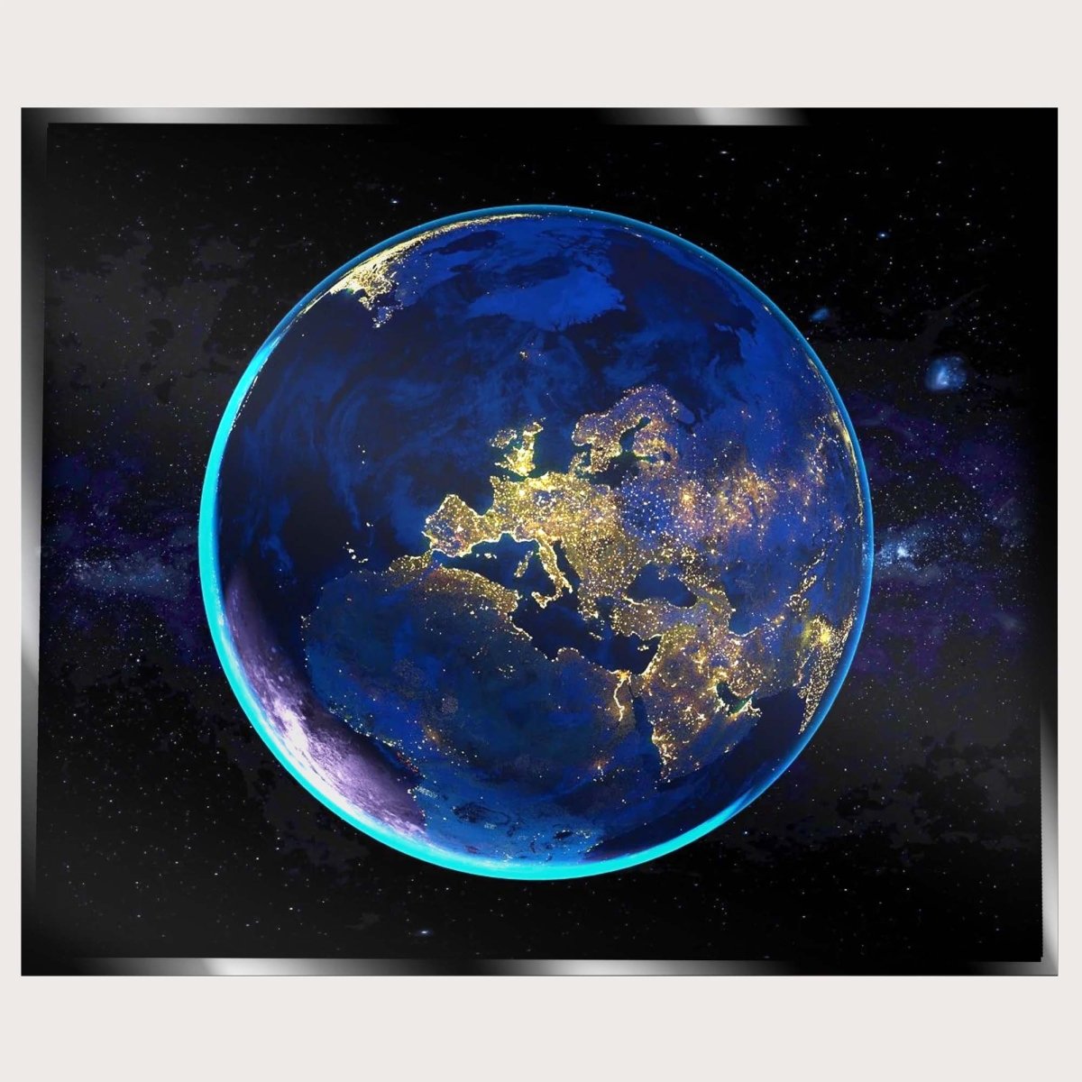 Illuminated Wall Art - Planet Earth