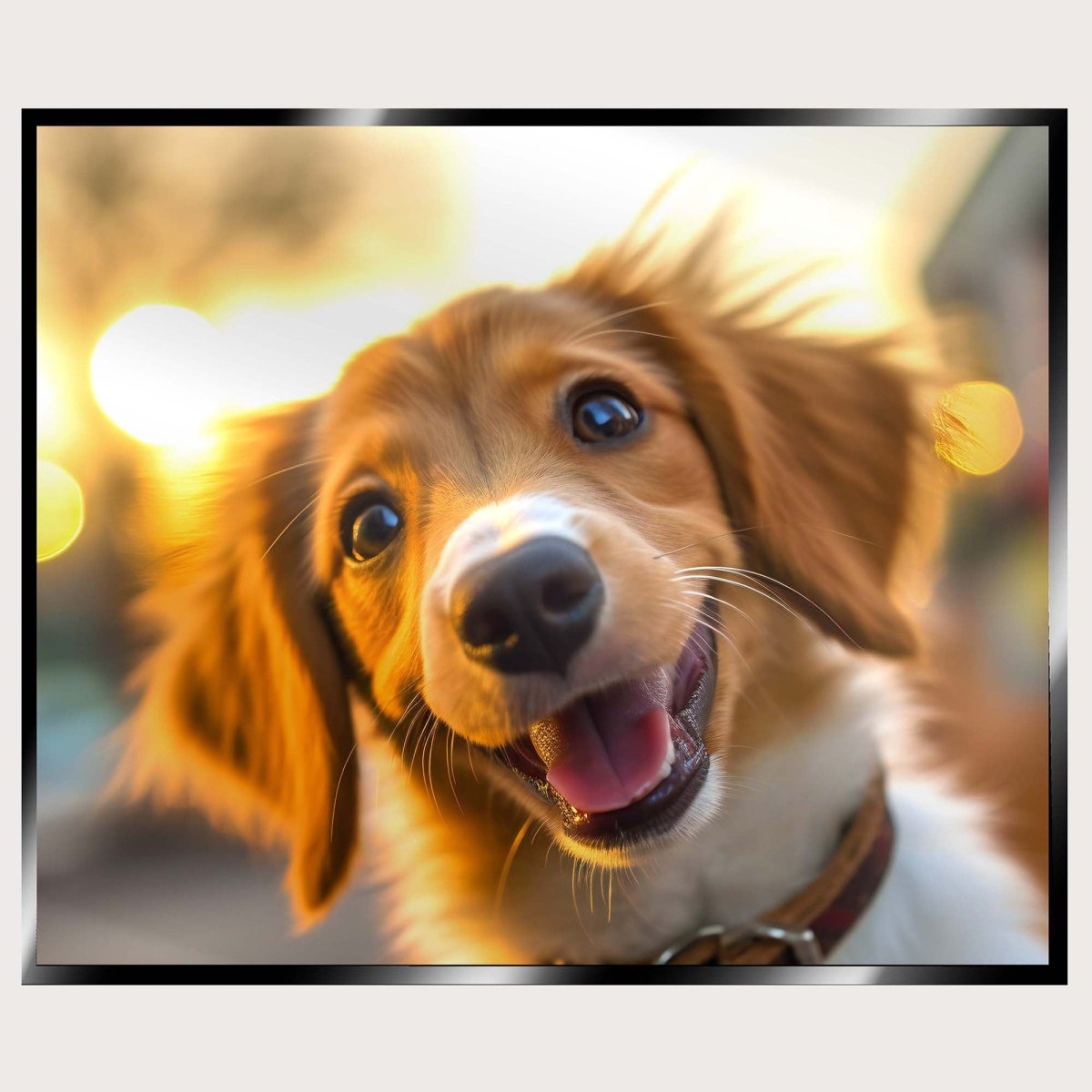 Illuminated Wall Art - Smiling Dog