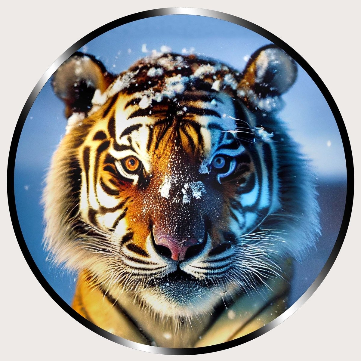 Illuminated Wall Art - Snow Tiger