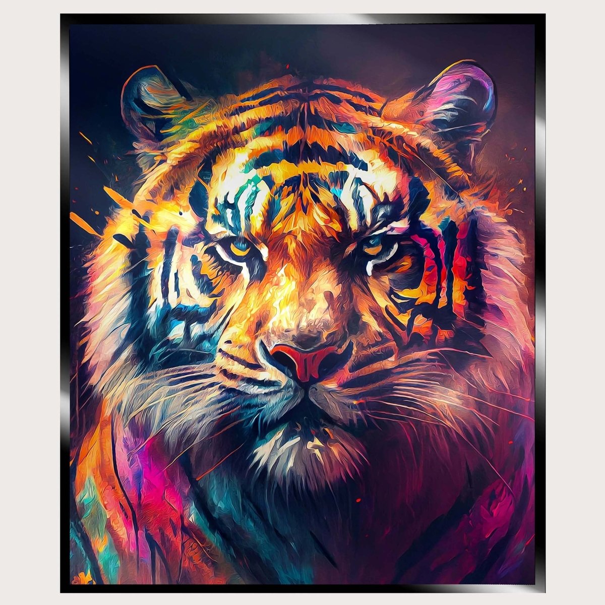 Illuminated Wall Art - Tiger 4