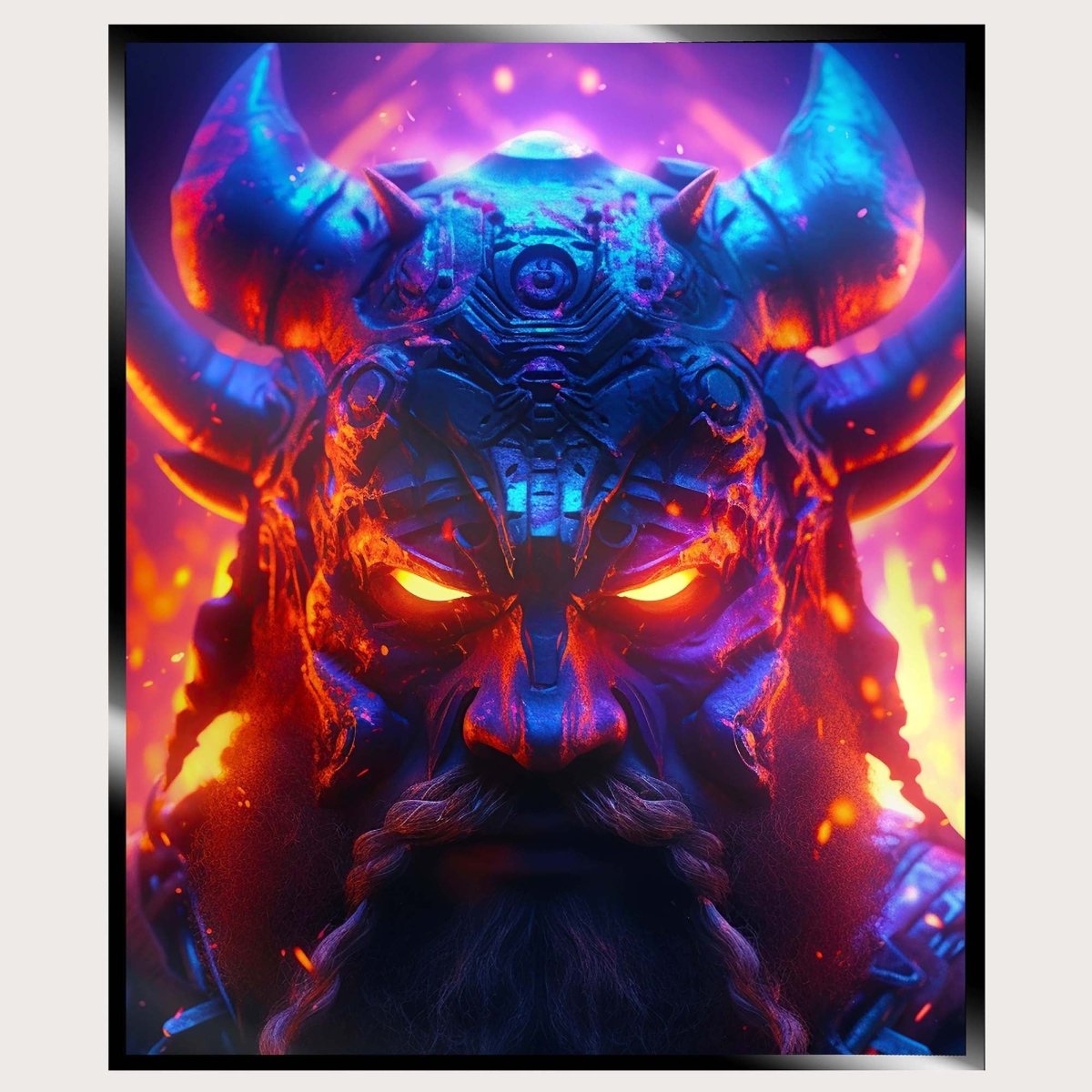 Illuminated Wall Art - Viking Warrior