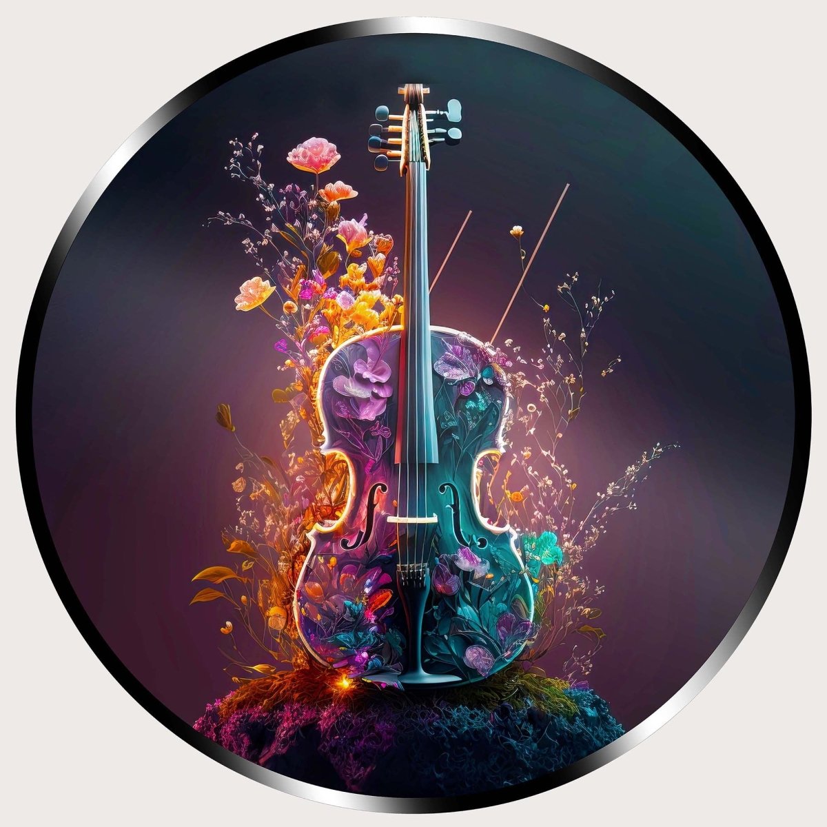 Illuminated Wall Art - Violin