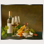 Illuminated Wall Art - Wine and Cheese