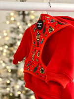 Soft Cotton Blend Dog Hoodie Red