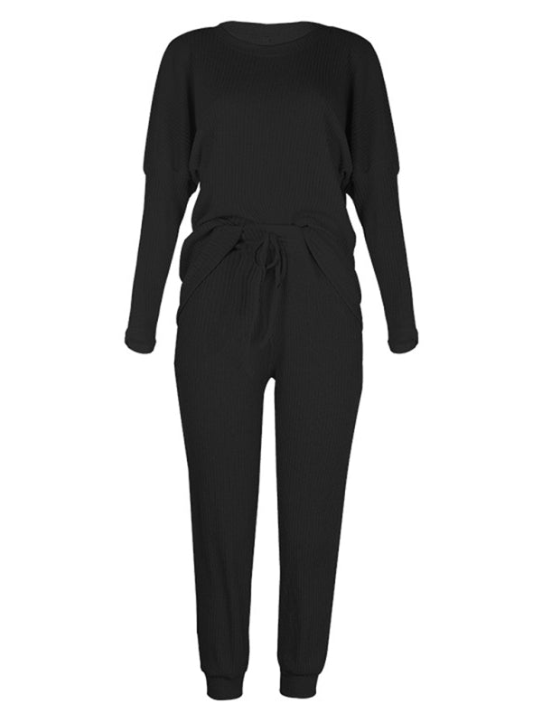 Women's Long-Sleeved Loose Loungewear Set