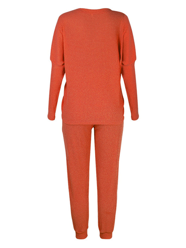 Women's Long-Sleeved Loose Loungewear Set