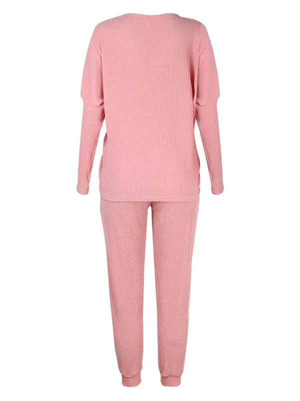 Women's Long-Sleeved Loose Loungewear Set