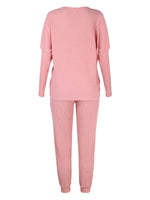 Women's Long-Sleeved Loose Loungewear Set