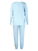 Women's Long-Sleeved Loose Loungewear Set