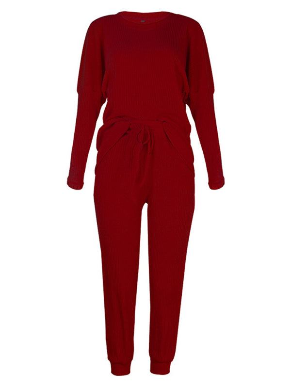Women's Long-Sleeved Loose Loungewear Set