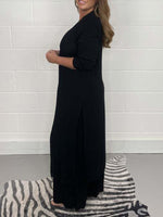 Women's Slit Long Jacket & Trousers Suit - Vibrant Casual Co-ord Comfort