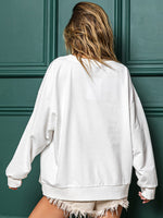 Women's Holly Jolly Christmas Sweatshirt in Pink or White